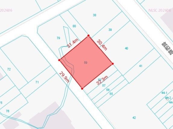 敦和段59地號尺寸示意